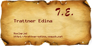 Trattner Edina névjegykártya